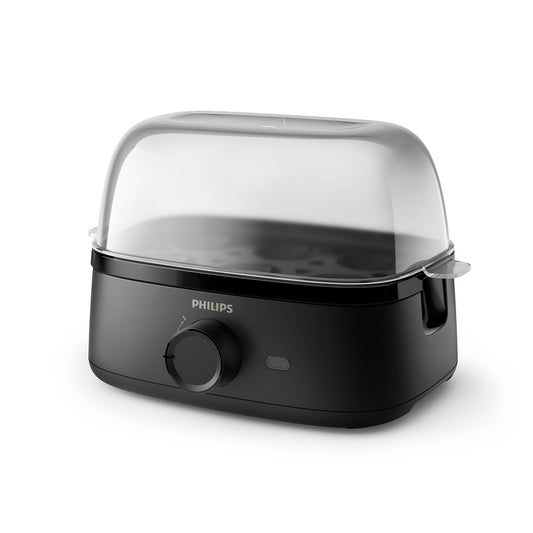 Philips 3000 Series HD9137/91 - Egg Cooker, 400W, Different Cooking Levels, Family Size, Black