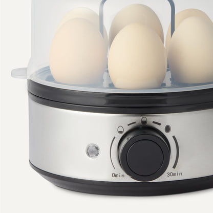 Amazon Basics Electric Egg Cooker, Boiler and Poacher, 7-Egg Capacity, BPA Free, Black