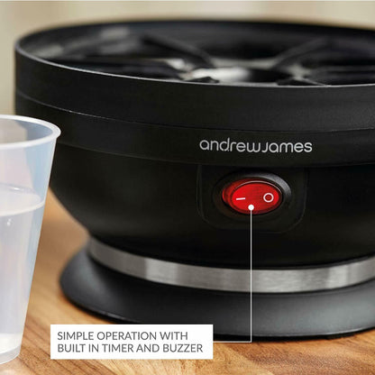 Andrew James Egg Boiler Poacher Electric Cooker with Steamer Attachment for Perfect Soft and Hard Boiled Eggs | up to 7 Egg Capacity | Water Measuring Cup & Egg Piercer | 380W