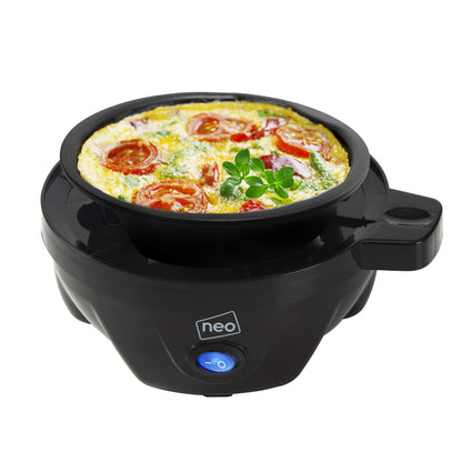 Neo 3 in 1 Durable Kitchen Electric Egg Cooker, Boiler, Poacher Poached Boiled & Omelette Maker Machine Steamer with Timer (Clear Egg)